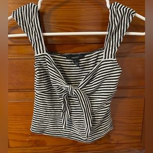 Small - Striped Cropped Tanktop